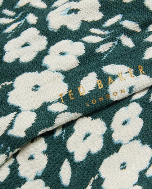 COLDDAY-Socks-Step into style with our floral COLDDAY crew socks. With a soft cotton blend and a functional crew length fit, these socks are both fashionable and versatile. Crew socks Cotton blend Jacquard floral print Metallic logo detail Cuffed ankle- Ted Baker Romania